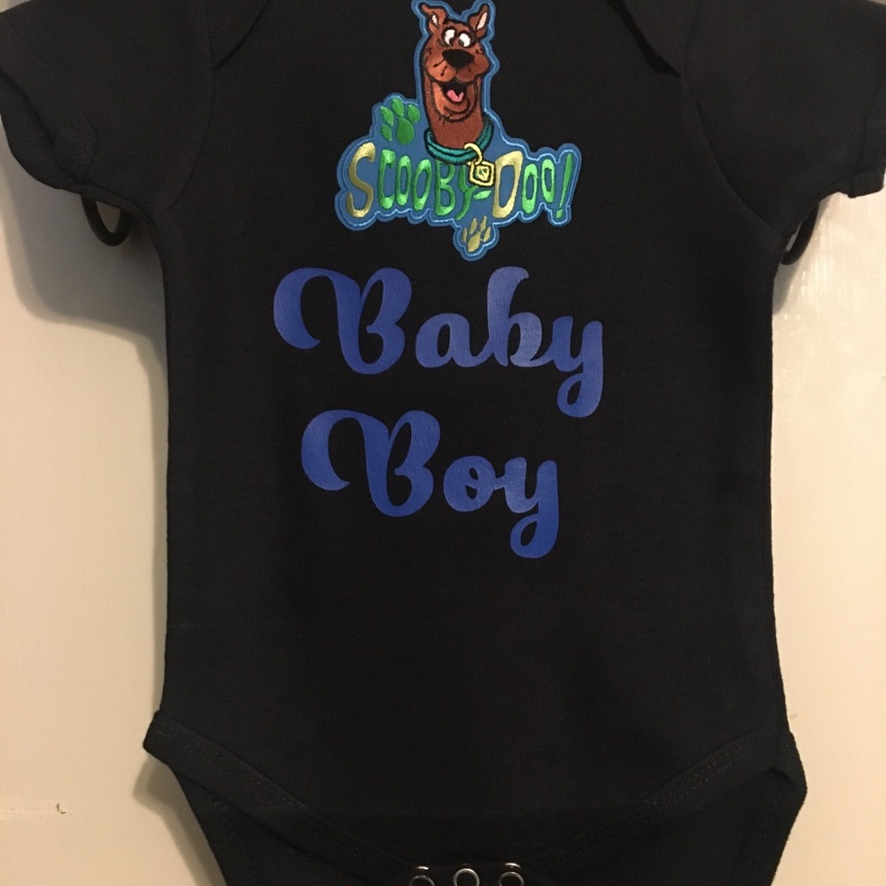 New Baby boy Scooby Doo onesie